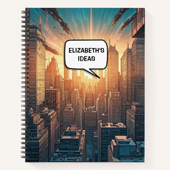 Tema del libro de historietas nombre personalizado (Anverso)