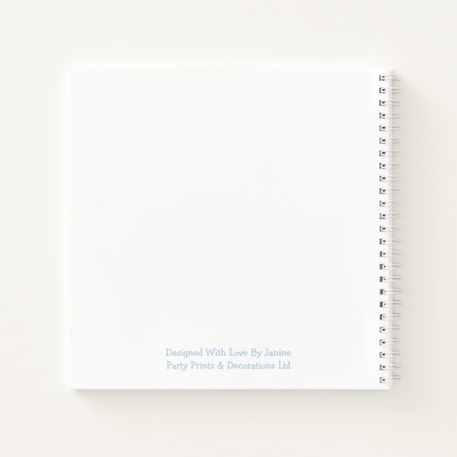 Tema del libro invitado de Baby Shower Teddy Bear (Reverso)