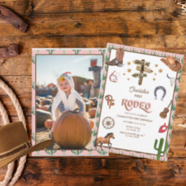 Tema del Rodeo | 1 Invitaciones de cumpleaños