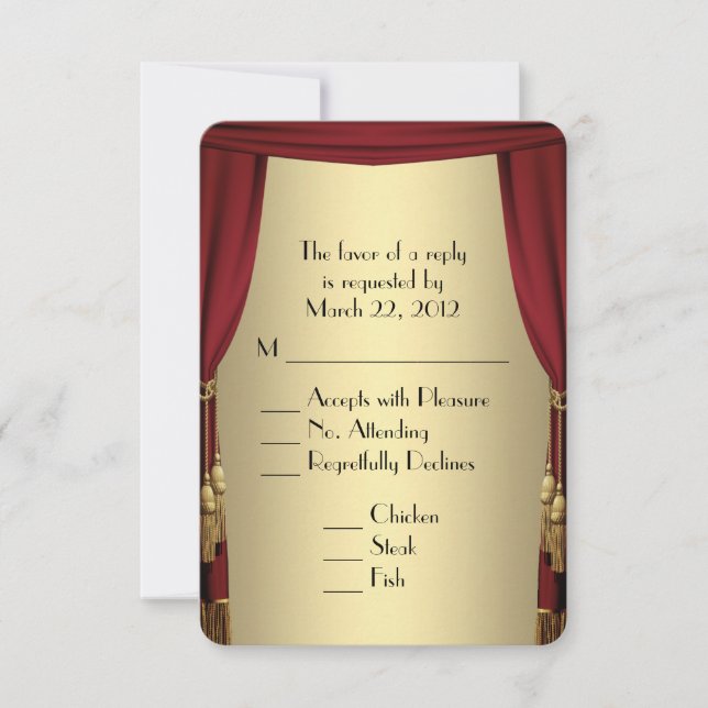 Tema del teatro RSVP con opción de menú (Anverso)