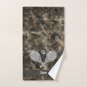 Tema del tenis Camo Monogramo Nombre de la pelota