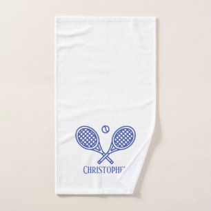 Tema del tenis Monogramo Nombre de la pelota de te