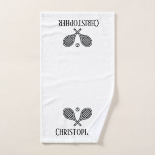Tema del tenis Monogramo Nombre Salones de tenis