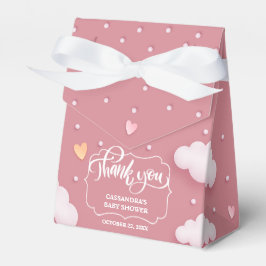 Tema en la nube Caja de Baby Shower Dusty Pink Fav
