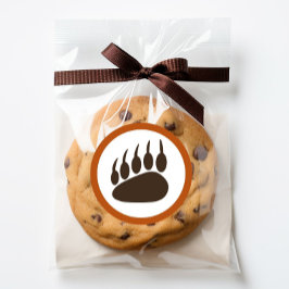 Tema forestal Pegatinas de la ronda de cumpleaños