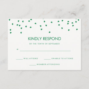 Tema Irlandés Shamrock Confetti   Respuesta del bo