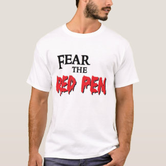 Tema la camiseta roja de la pluma