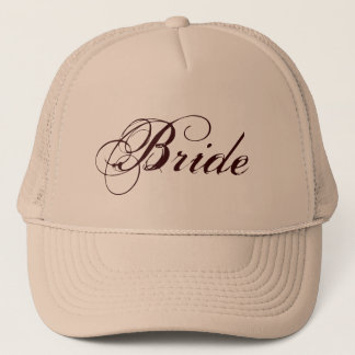 Tema marrón natural gorra de la novia