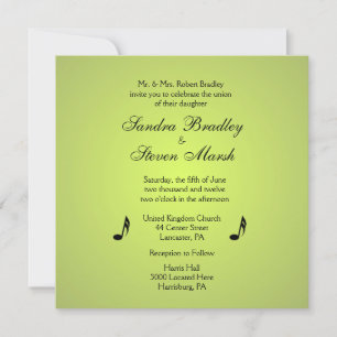 Tema musical Invitación a la boda verde