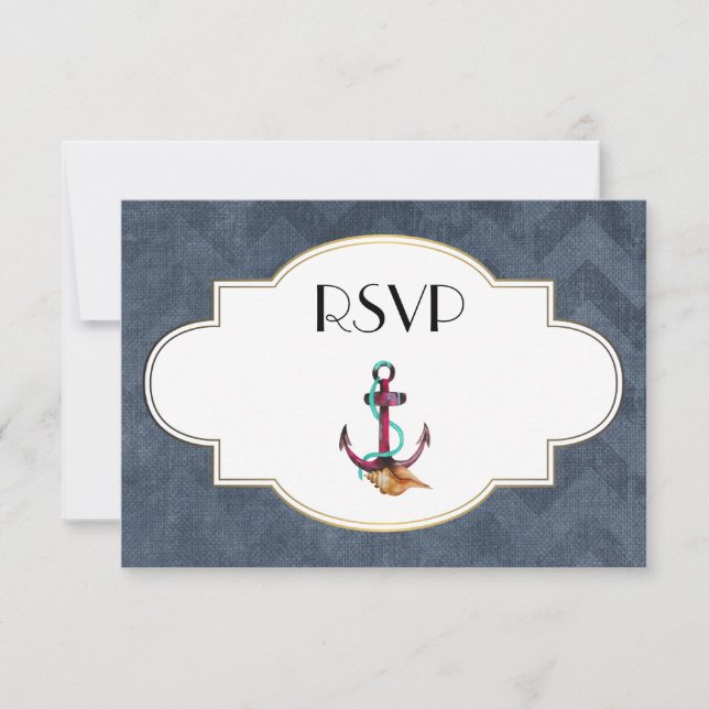 Tema Náutico Con Anchor RSVP (Anverso)