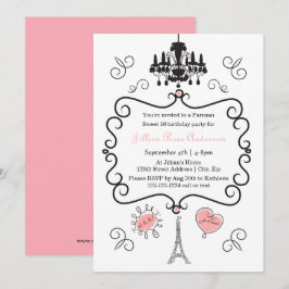 Tema Parisiense - Invitación a la fiesta de cumple