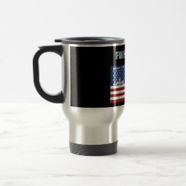 Tema patriótico de la taza del viaje del bombero
