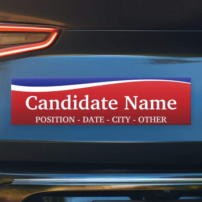 Tema Político - ¡Personalizar Este Pegatina De Par (Create Your Own Bumper Sticker)