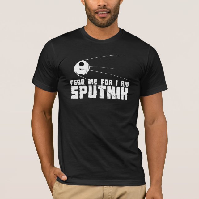 Tema que para mí sea camiseta de Sputnik (Anverso)