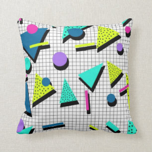 tema retro del Cojín decorativo de los años 80