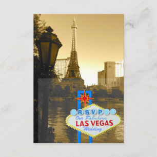 Tema RSVP de París de la torre Eiffel de Las Vegas