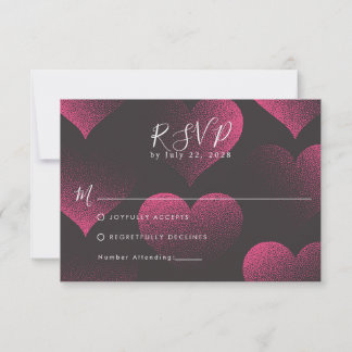 Tema Simple Corazón Rojo para RSVP de Boda