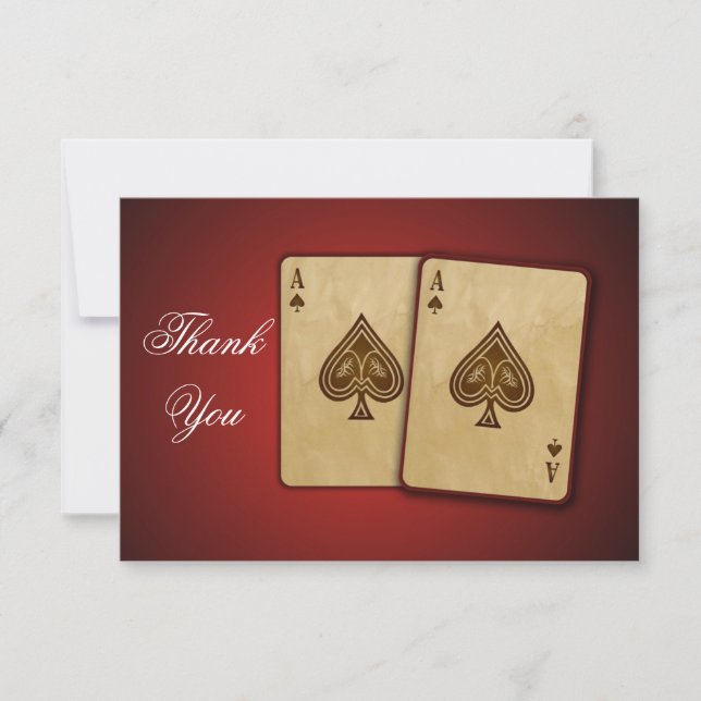 Tema Vegas Gracias Tarjeta estándar 3.5 x 5 (Anverso)