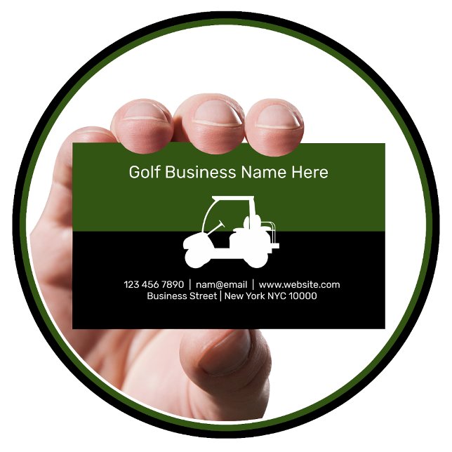 Temas de golf Tarjetas de visita moderna (Subido por el creador)