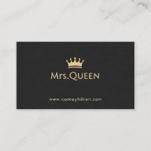 Temas de la tarjeta de visita de Reina
