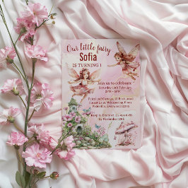 Temática de hadas extravagantes invitaciones de cu