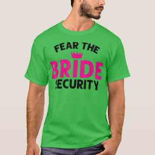 Temer la camiseta del Boda de Seguridad de la Novi
