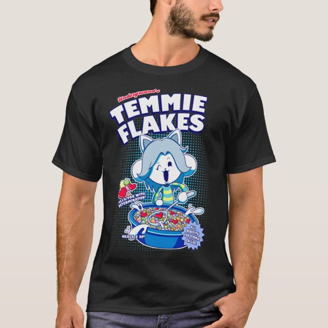 ¡Temmie Flakes! Camiseta esencial (Anverso)