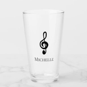 Témpano musical Clef Black White