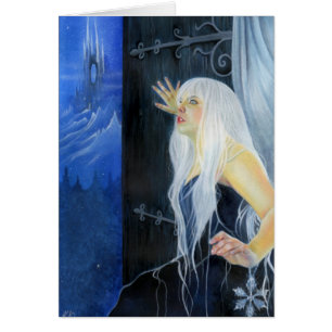 Tempestad de la tarjeta de la belleza del hielo de