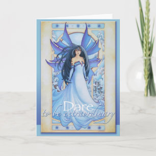 Tempestad de la tarjeta del Faery del invierno del