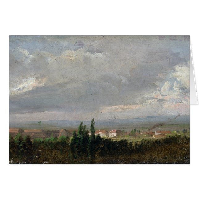 Tempestad de truenos cerca de Dresden, 1830 (Anverso (Horizontal))