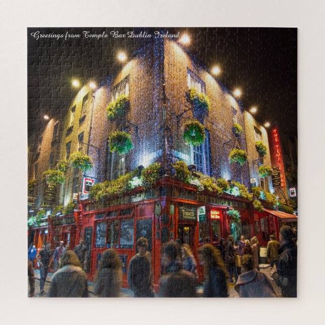 Temple Bar Dublin Irlanda. Rompecabezas (Vertical)