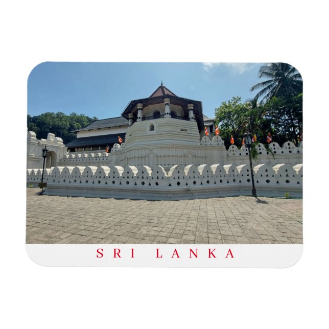 Templo de la Diente de Sri Lanka imán de nevera vi (Horizontal)