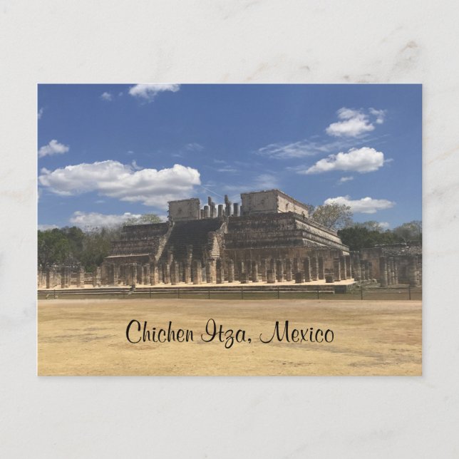 Templo de los Guerreros Chichén Itza #3 postal (Anverso)