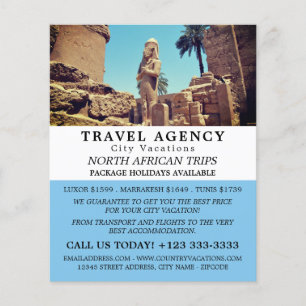 Templo de Luxor, Egipto, publicidad de agencia de