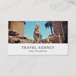 Templo de Luxor, Egipto, tarjeta de visita del age