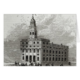Templo de Mormón en el lago Salt, 1854