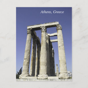 Templo de Zeus - Atenas, Grecia Tarjeta postal