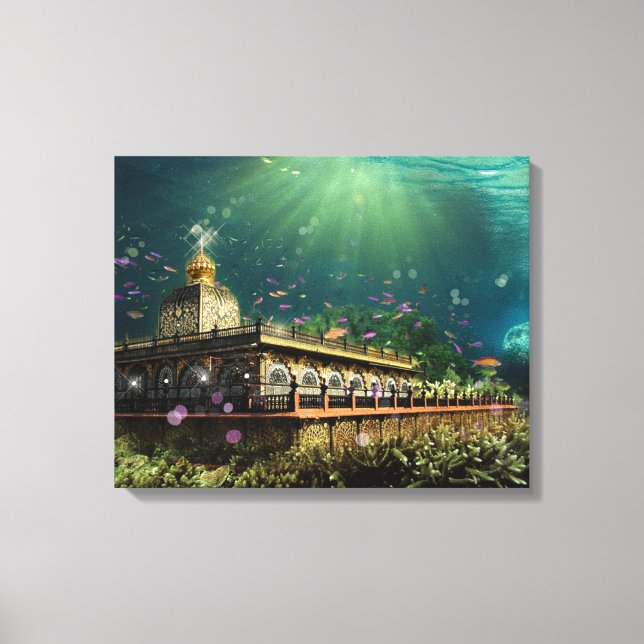 Templo Del Arrecife De Coral - Lienzo Envuelto (Anverso)
