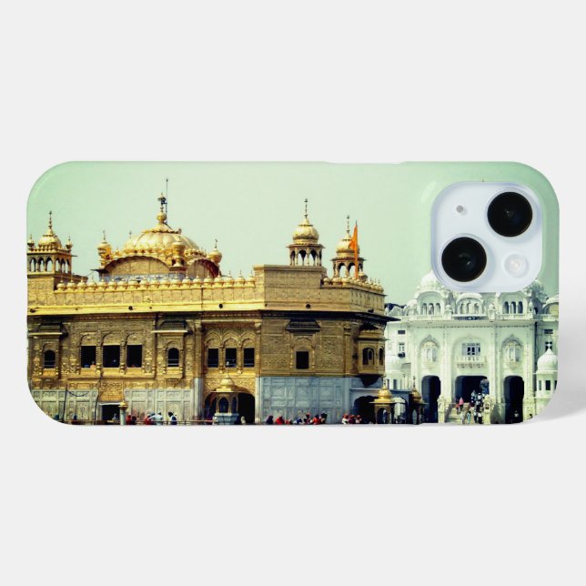 Templo dorado, Amritsar, Funda del iPhone 15 de In (Reverso (Horizontal) )