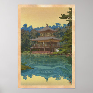 Templo Kinkakuji arte shin hanga de Yoshida Hirosh