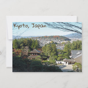 Templo Kioto y Ginkaku-ji, carta de Japón