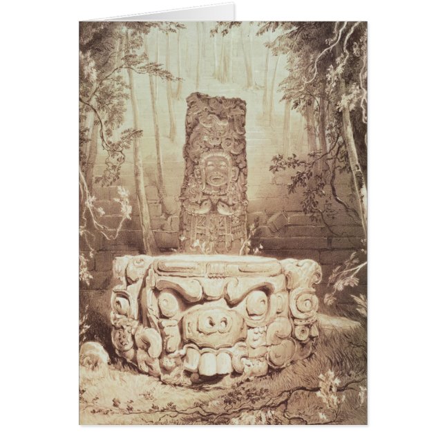 Templo maya, Honduras (Frente)