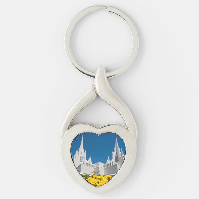 Templo metalizado torcido de San Diego del llavero (Anverso)