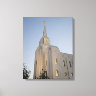 Templo Utah de Brigham City #2 Canvas de arte de p