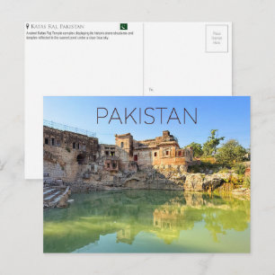 Templos Katas Raj, postal de viaje de Pakistán