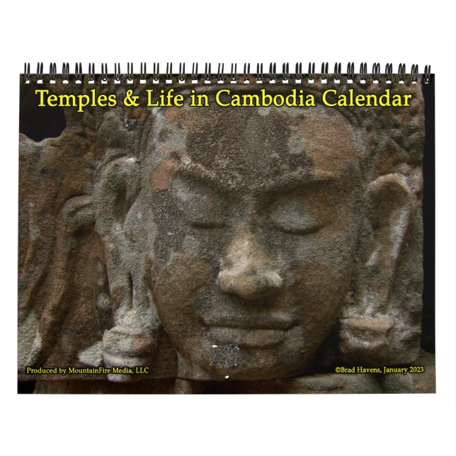 Templos y vida en calendario camboyano (Tapa)