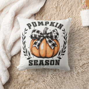 Temporada de calabaza Cojín decorativo decorativo