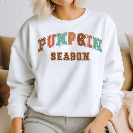 Temporada de calabazas Moda Caer Varsity Sudadera