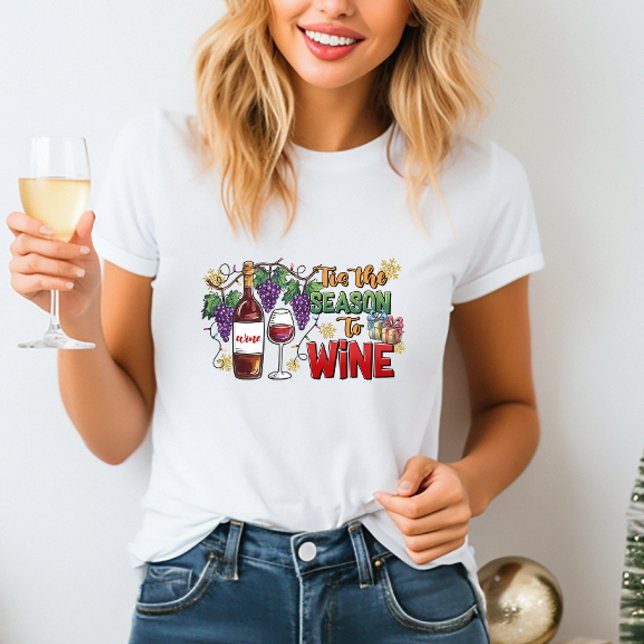 Temporada de camisetas de Navidades de vino (Subido por el creador)